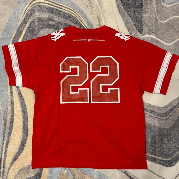 Amiri 22 Jersey Red Tee Mens Size Small Medium or Large - Picture 2 of 4